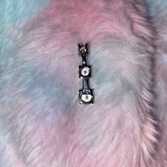 Three gradient tier Diamond necklace 925 - Picture 5 of 5